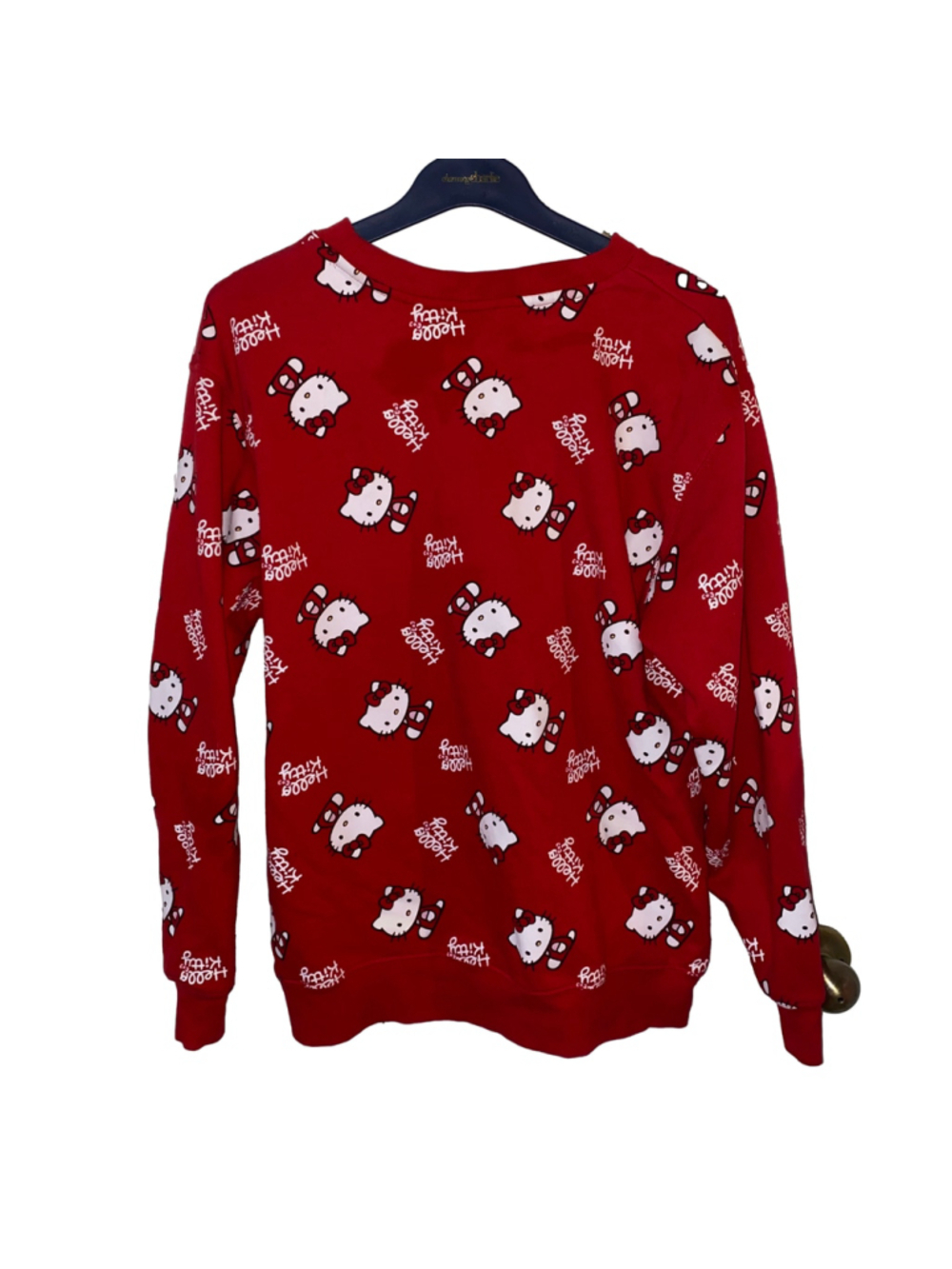 Women's Sanrio Hello Kitty Sweatshirt Size M Red White